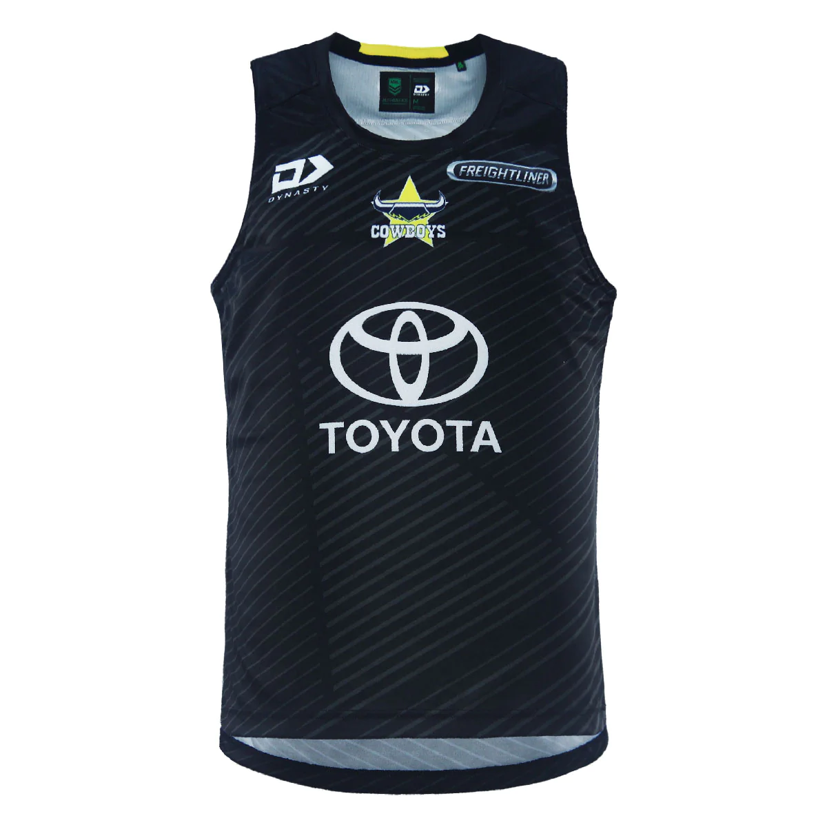 Cowboys 2024 Black Training Singlet Front