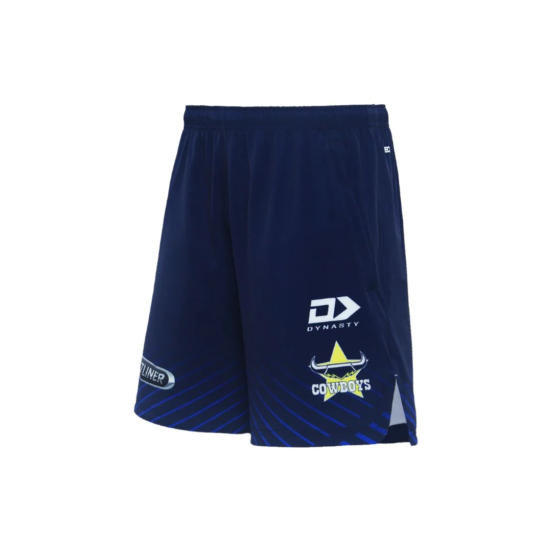 Cowboys 2024 Navy Gym Shorts Angle