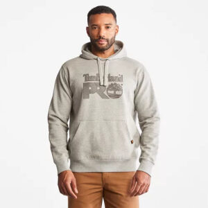 PRO HOOD HONCHO PULLOVER HOODIE GREY FRONT VIEW