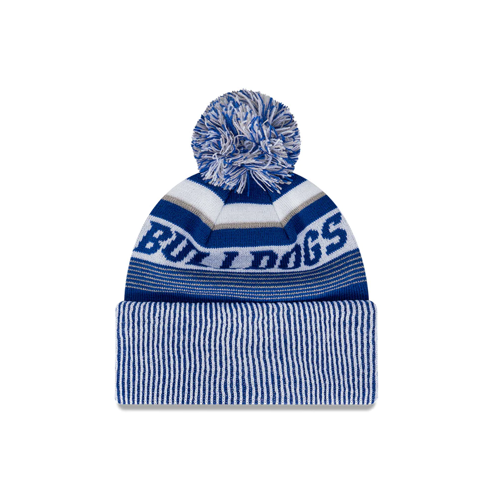 NRL 2024 New Era Bulldogs Knitted Beanie Back