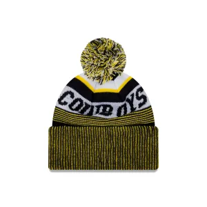 NRL 2024 New Era Cowboys Knitted Beanie Back