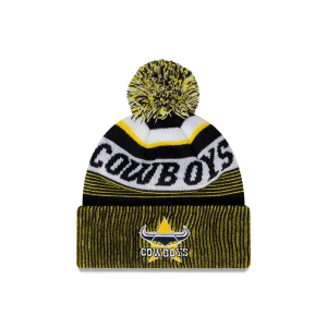 NRL 2024 New Era Cowboys Knitted Beanie Front