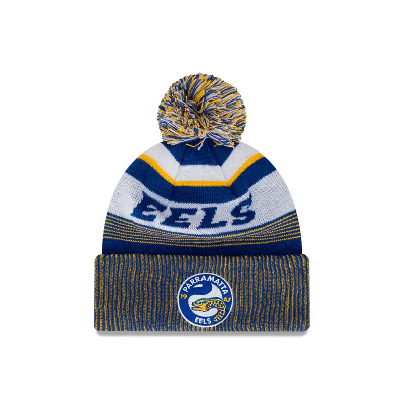 NRL 2024 New Era Bulldogs Knitted Beanie Front