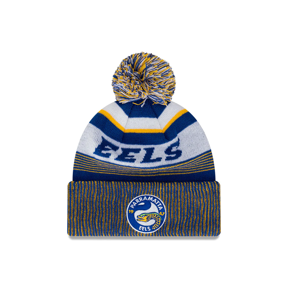 NRL 2024 New Era Bulldogs Knitted Beanie Front