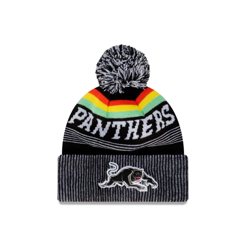 NRL 2024 New Era Panthers Knitted Beanie Front