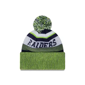 NRL 2024 New Era Raiders Knitted Beanie Back