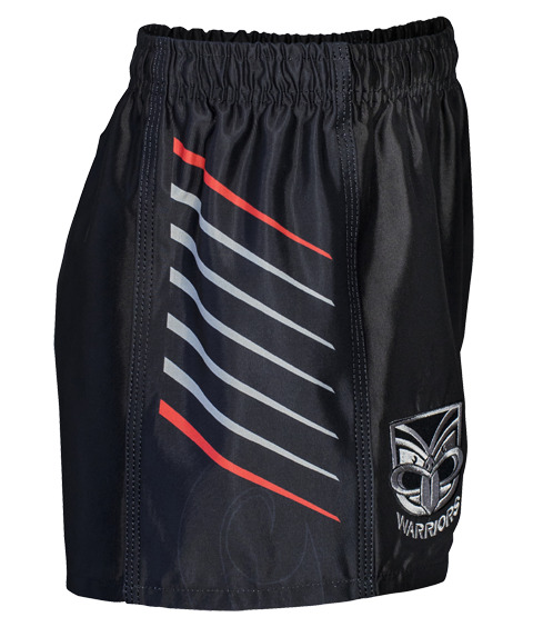 Warriors NRL Youth Supporter Shorts Side View