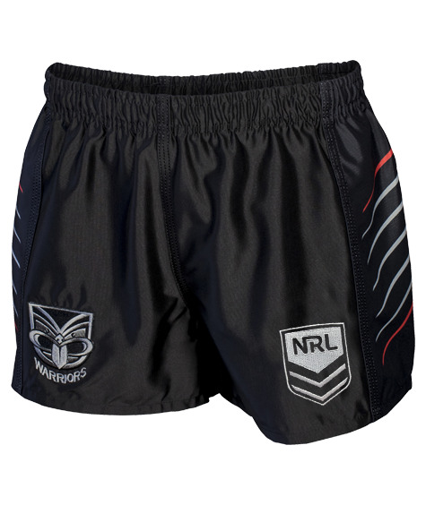 Warriors NRL Youth Supporter Shorts Front View