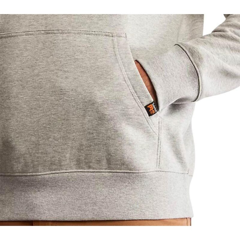 PRO HOOD HONCHO PULLOVER HOODIE GREY LEFT POCKET VIEW