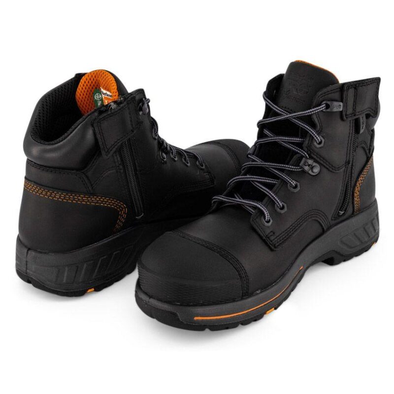 Men's Timberlands Pro Helix Work Boot heel and toe