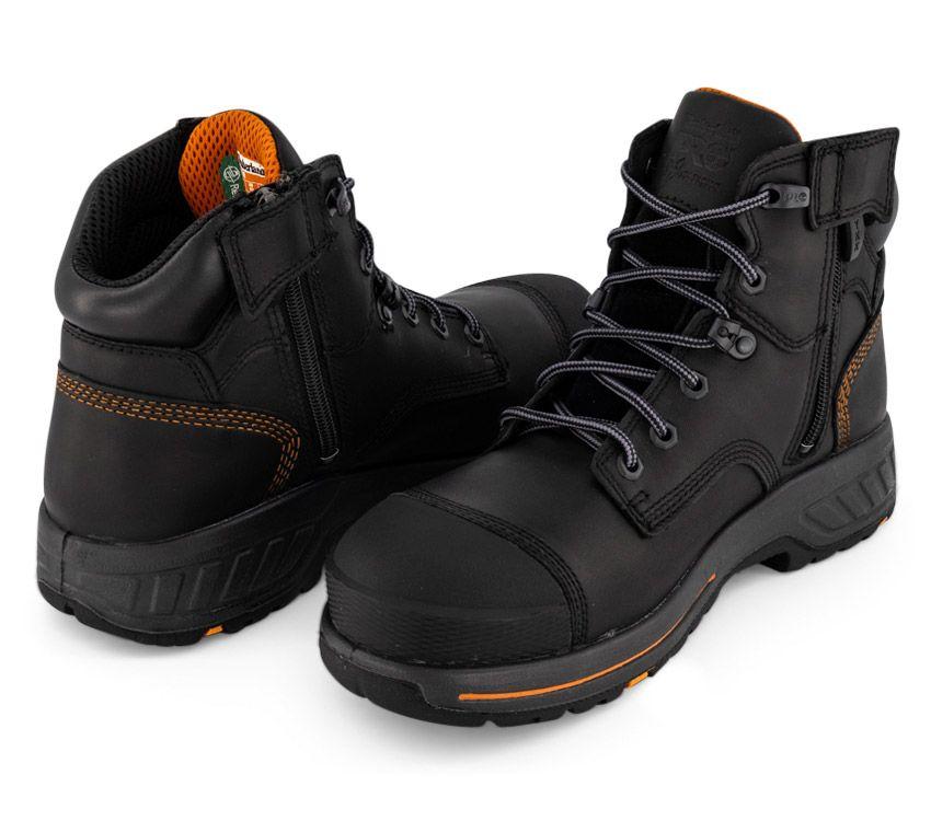 Men's Timberlands Pro Helix Work Boot heel and toe