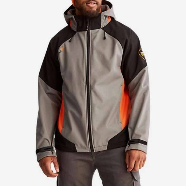 Power Softshell Zip Jacket - Grey Front View