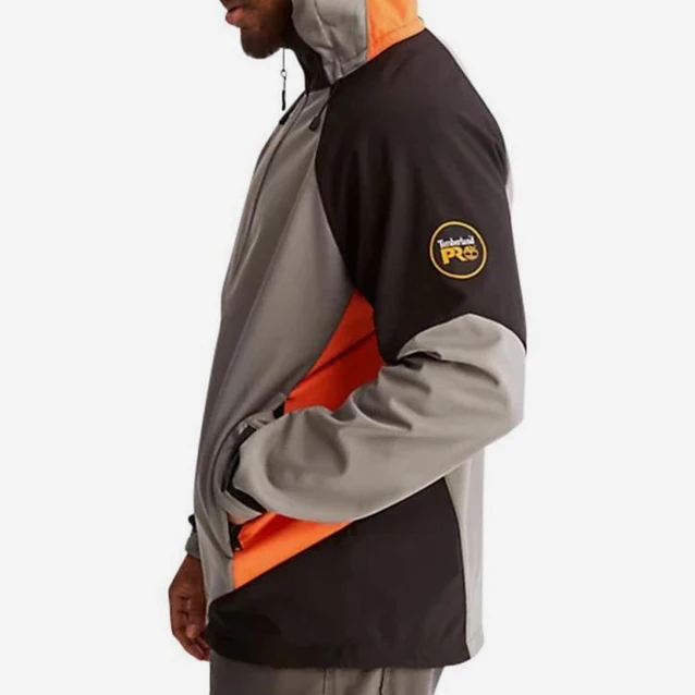 Power Softshell Zip Jacket Grey side view