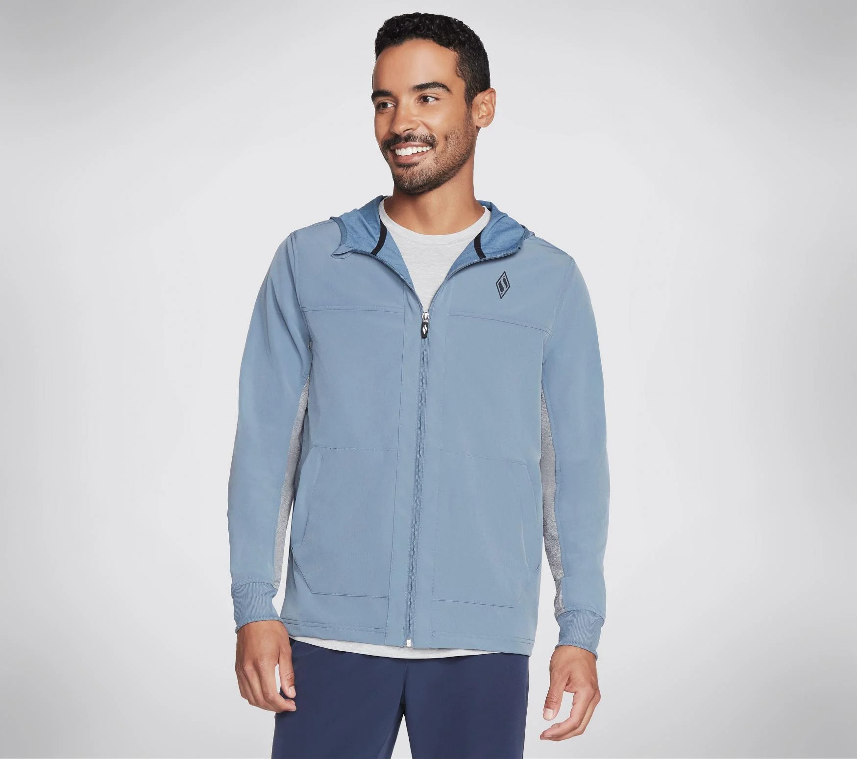 Men's Skechers Skechweave Premium Jacket Front View