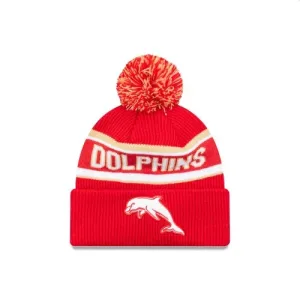 Dolphins New Era Pom Pom Beanie Front View