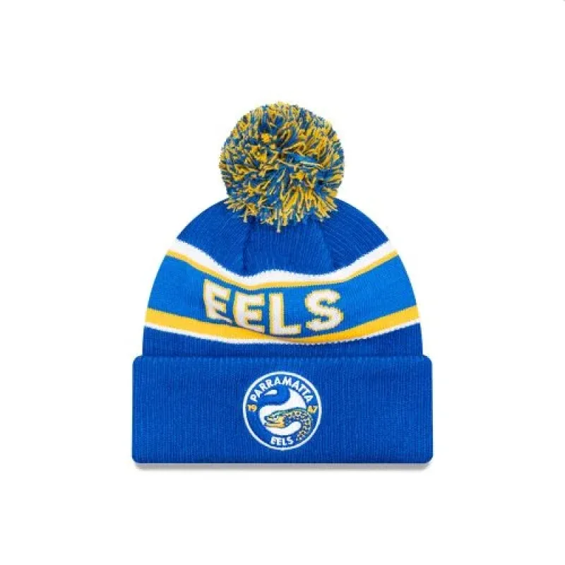 Eels New Era Pom Pom Beanie Front View