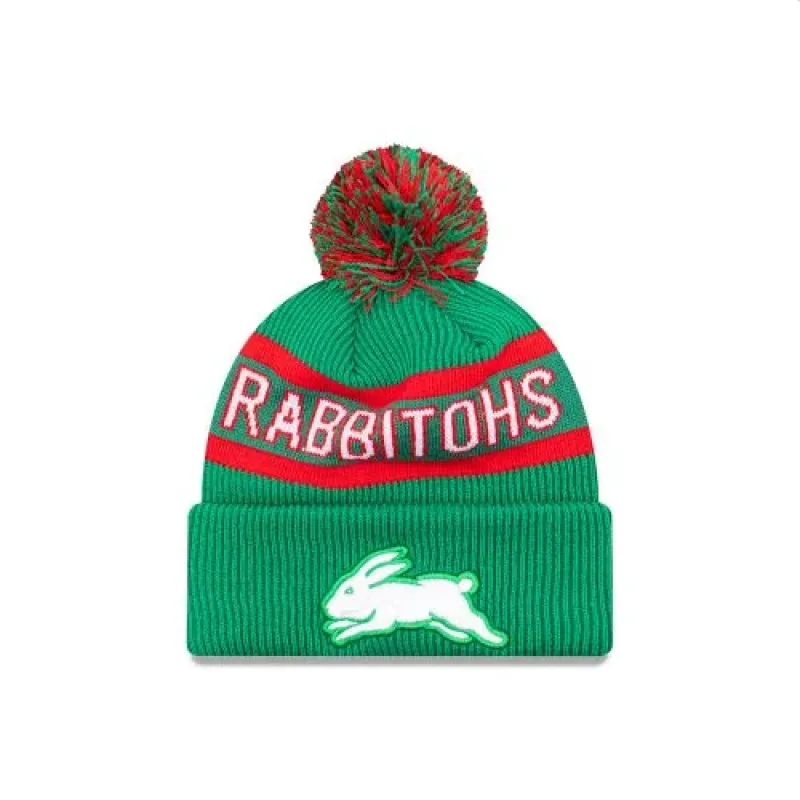 Rabbitohs New Era Pom Pom Beanie Front View