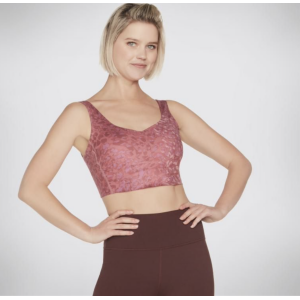Womens Skechers GoSculpt Bra Leopard