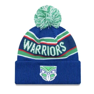 Warriors New Era Pom Pom Beanie Front View