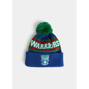 NRL Warriors Retro Spellout Knit Beanie