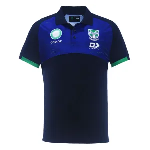 NRL Warriors 2024 Media Polo - Blue