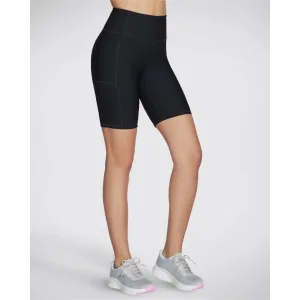 Womens Skechers Rib High Waisted 8 Inch Bike Short