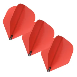 Shot Darts Flight Set-Red Standard