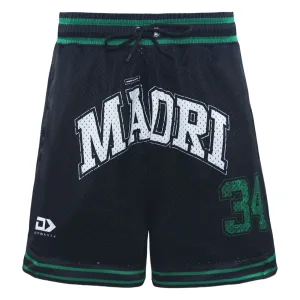 NZ Maori 2025 Basketball Shorts Front View