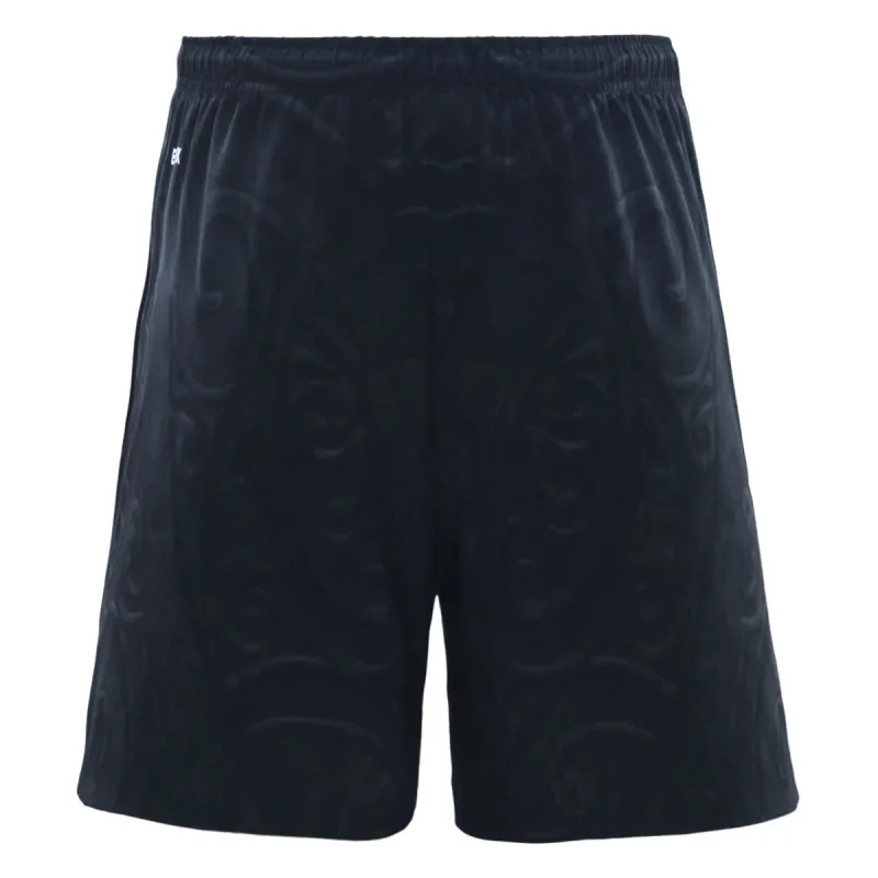 NZ Maori 2025 Training Shorts Charcoal Back View