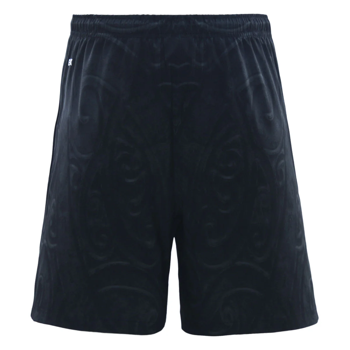 NZ Maori 2025 Training Shorts Charcoal Back View