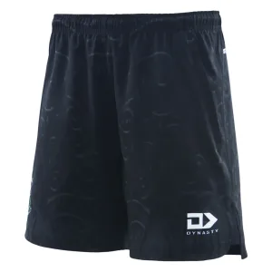 NZ Maori 2025 Training Shorts Charcoal Front Left View