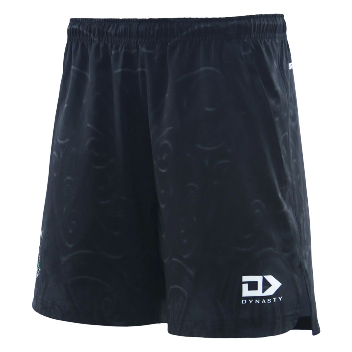 NZ Maori 2025 Training Shorts Charcoal Front Left View