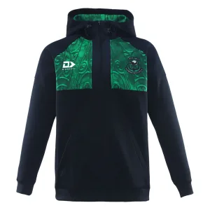 NZ Maori 2025 QTR Zip Hoodie Front View