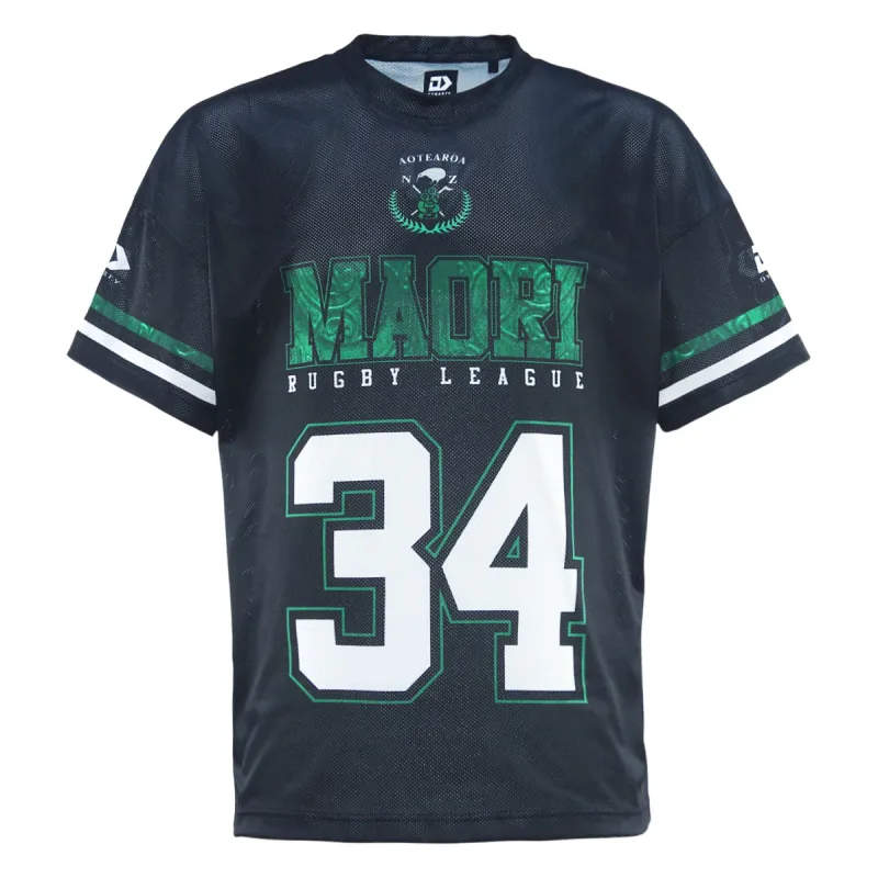 NZ Maori 2025 Oversized Tee Front View
