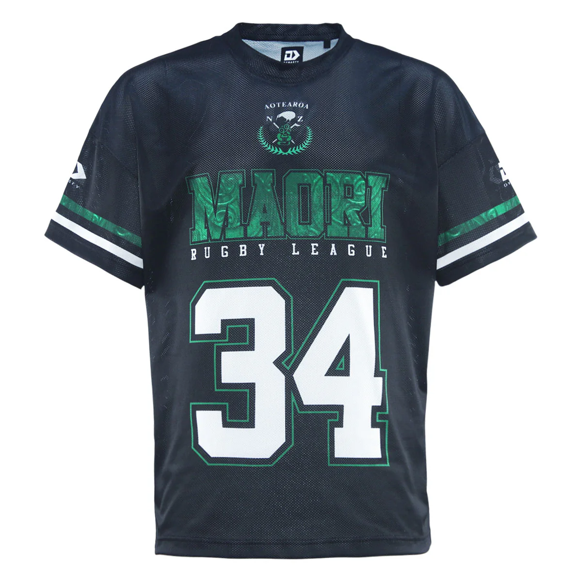 NZ Maori 2025 Oversized Tee Front View