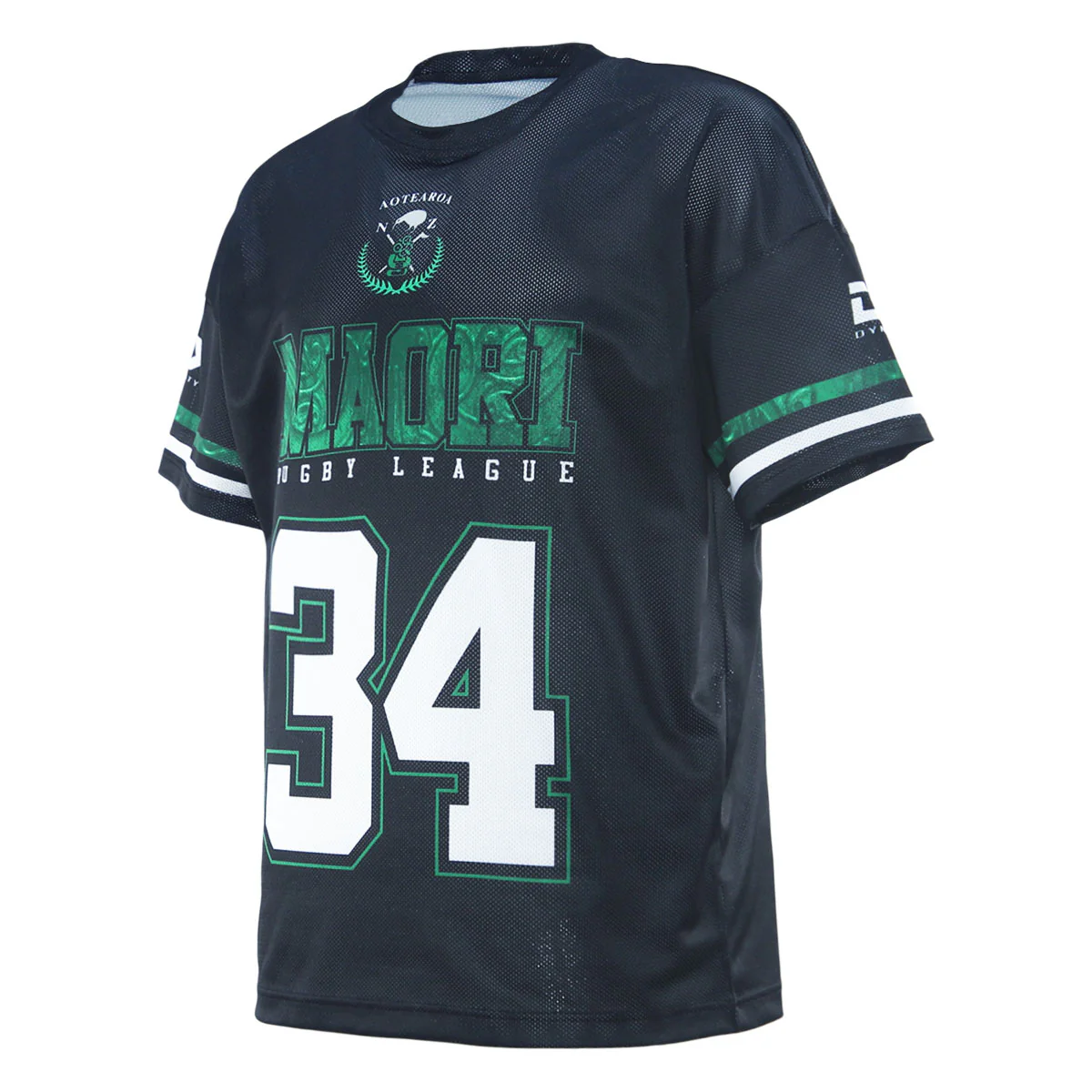 NZ Maori 2025 Oversized Tee Front Right View