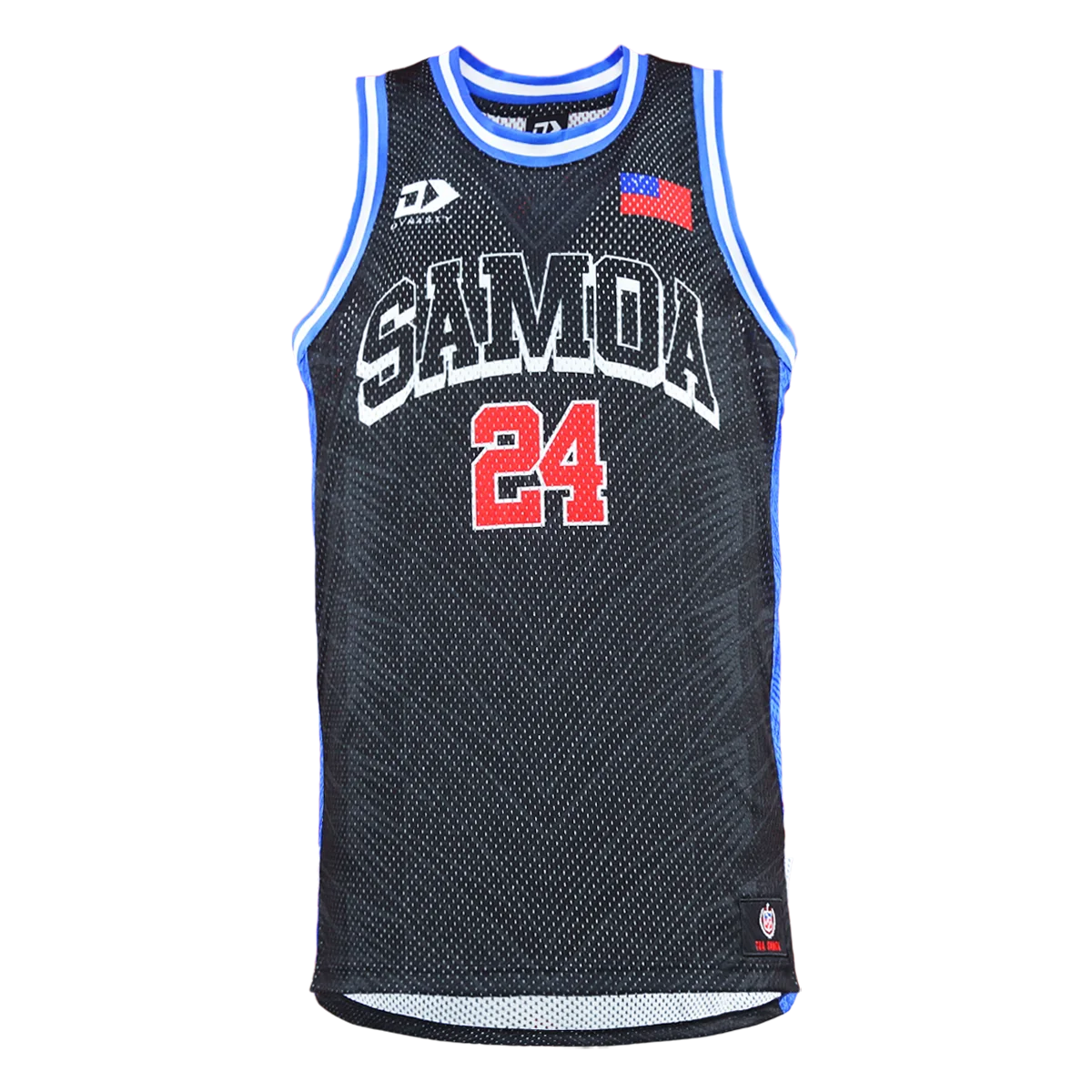 Samoa Rugby League Basketball Singlet front view