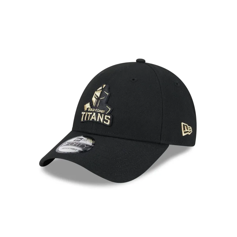 NRL Titans 940 Snapback Cap Black/Gold front right