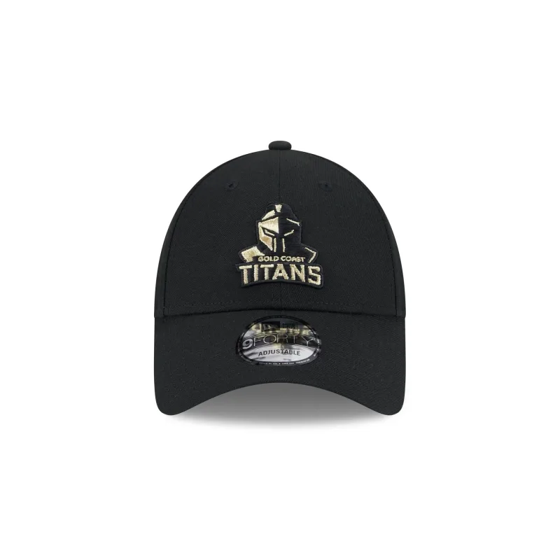 NRL Titans 940 Snapback Cap Black/Gold front