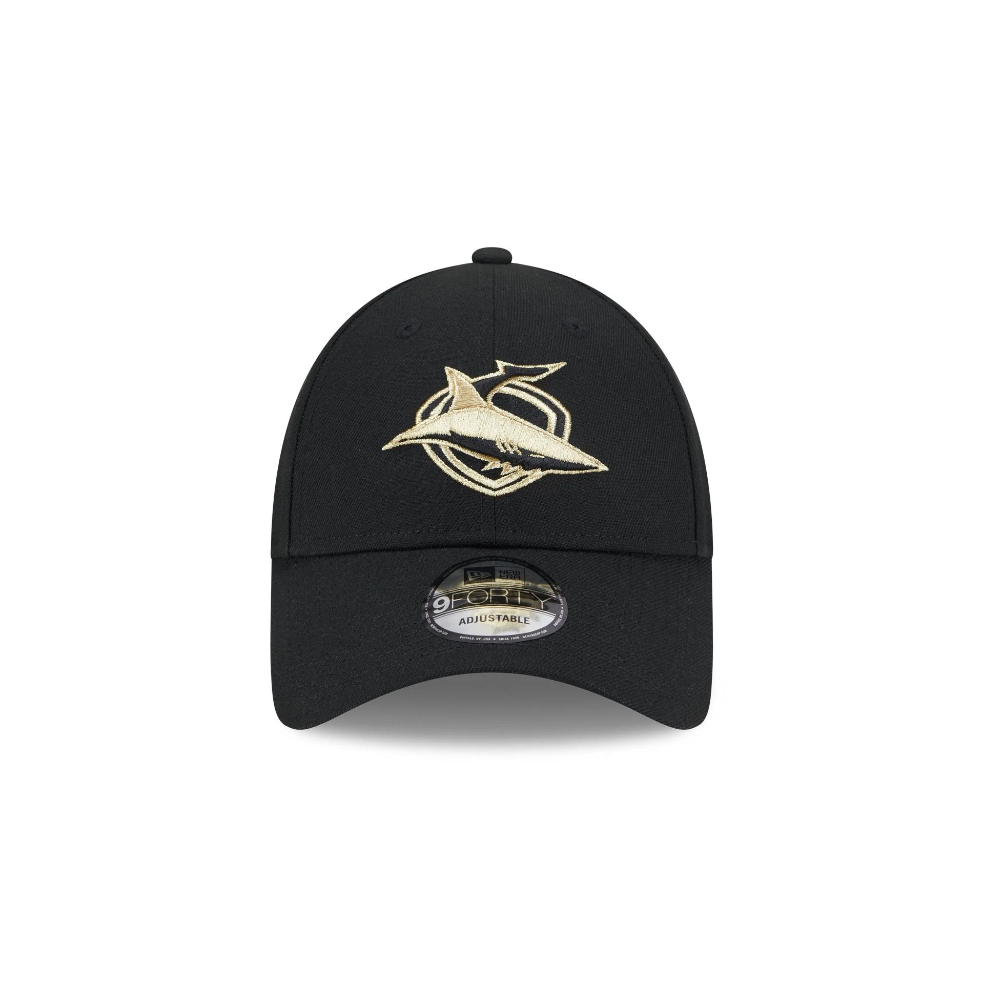 NRL Sharks 940 Snapback Cap Black/Gold front