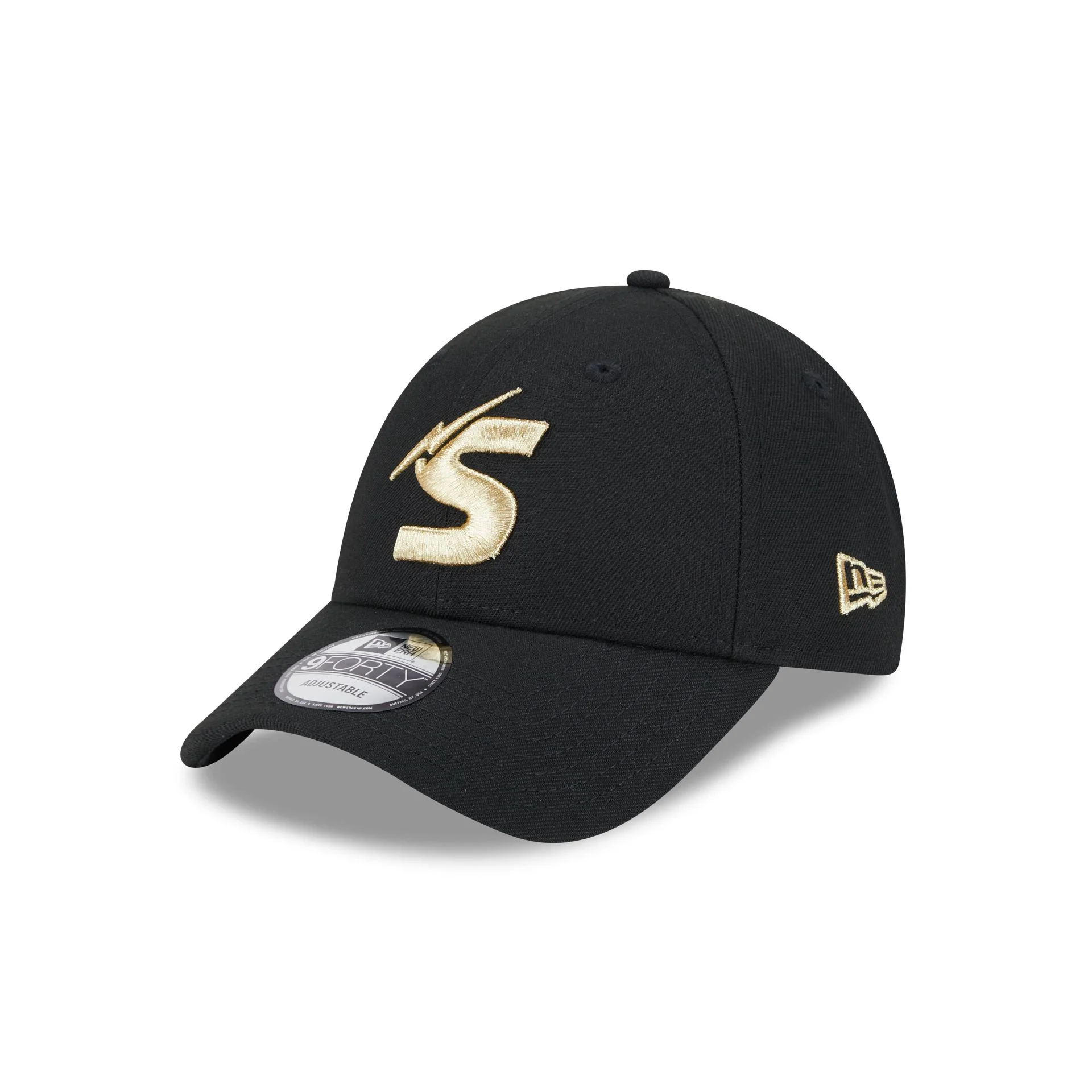 NRL Storm 940 Snapback Cap Black/Gold front right
