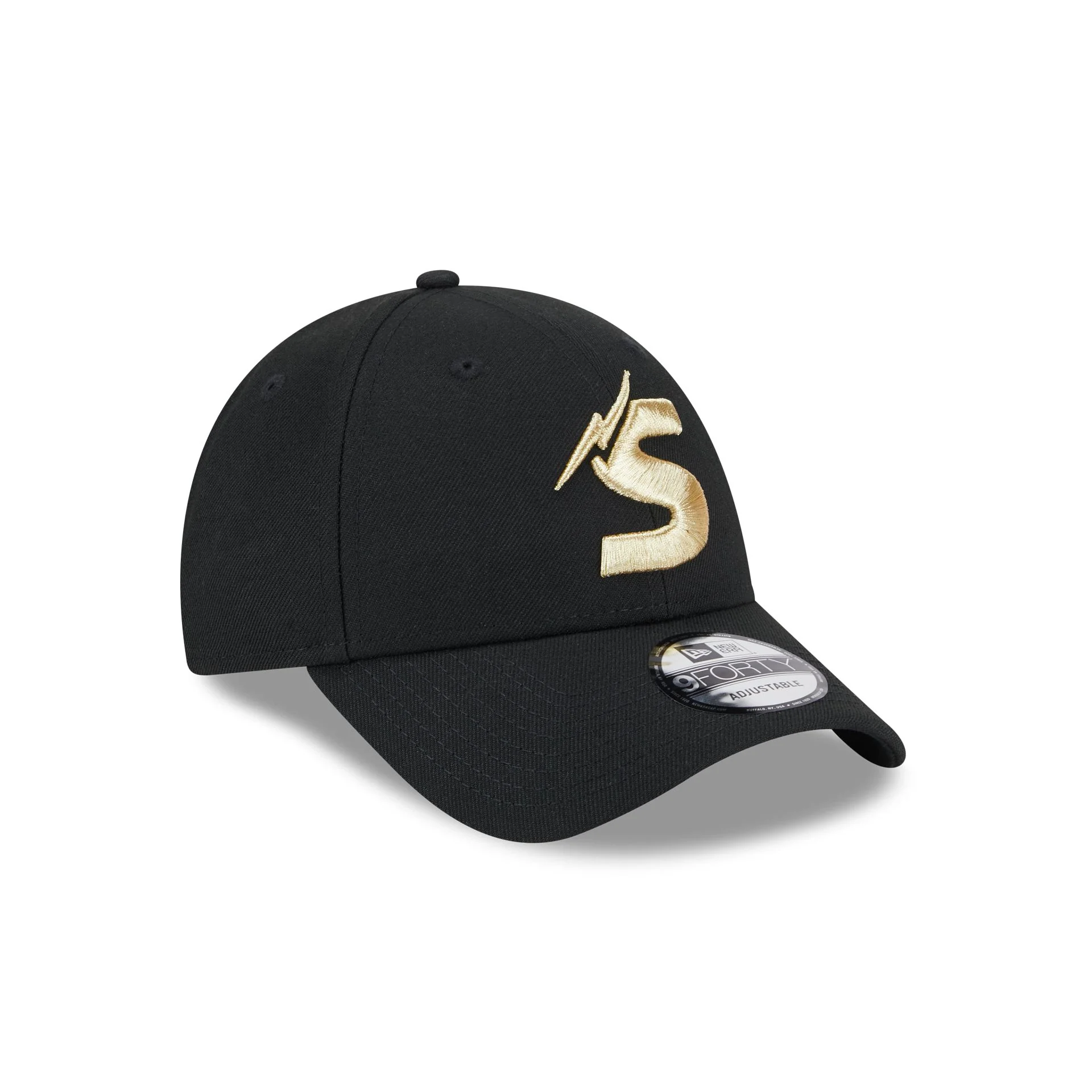 NRL Storm 940 Snapback Cap Black/Gold front left