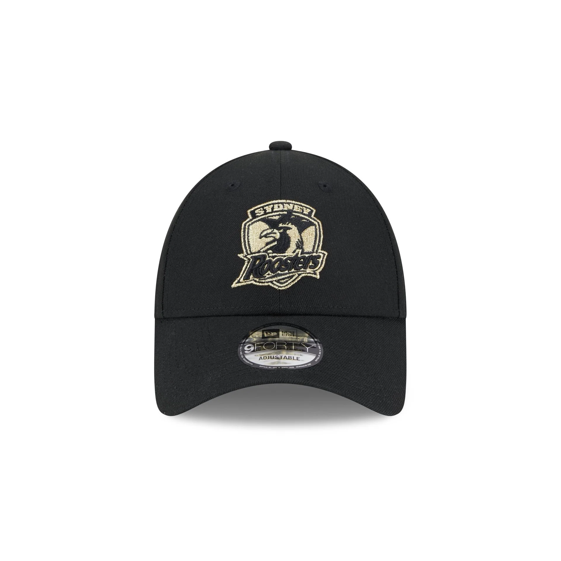 NRL Roosters 940 Snapback Cap Black/Gold front