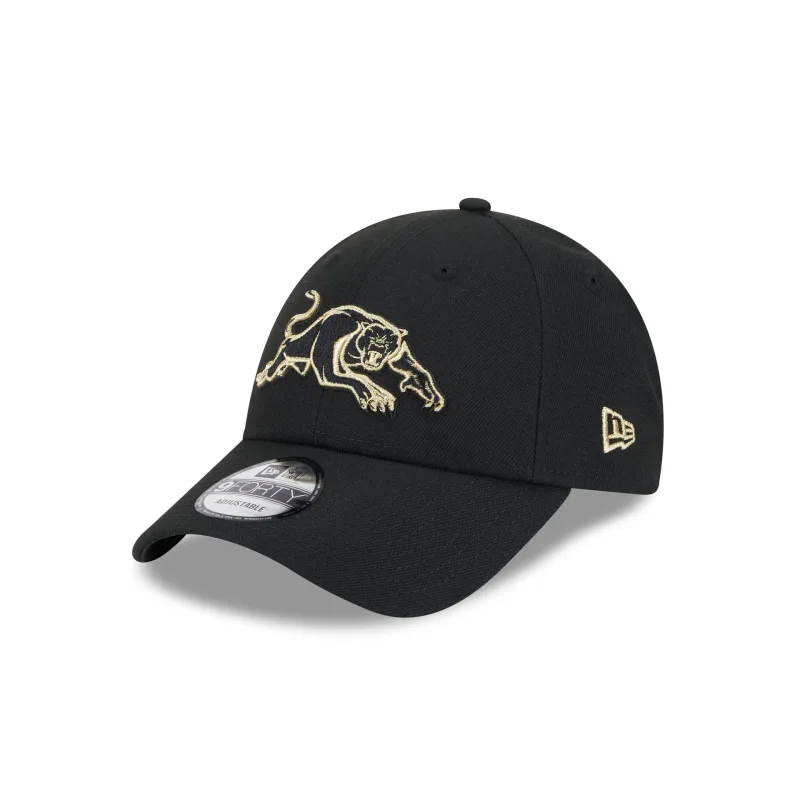 NRL Panthers 940 Snapback Cap Black/Gold front right