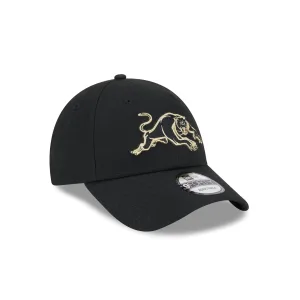 NRL Panthers 940 Snapback Cap Black/Gold front left