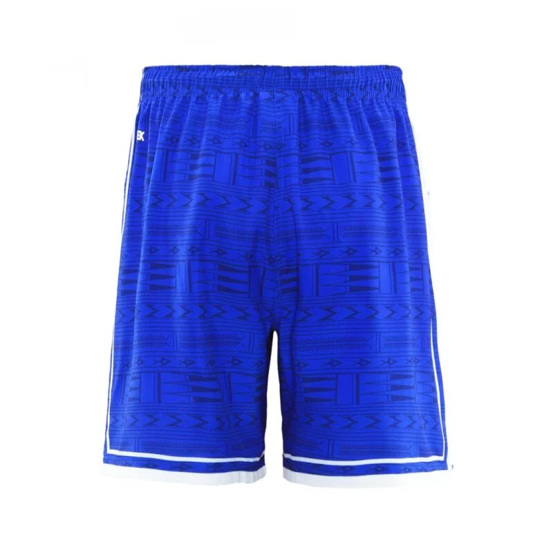 Samoa Rugby League Gym Shorts Blue Back view