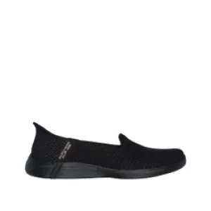 Womens Skechers OTG Luminary Black Rose Gold Right Side View