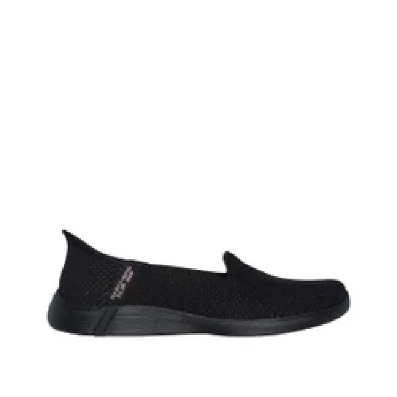 Womens Skechers OTG Luminary Black Rose Gold Right Side View