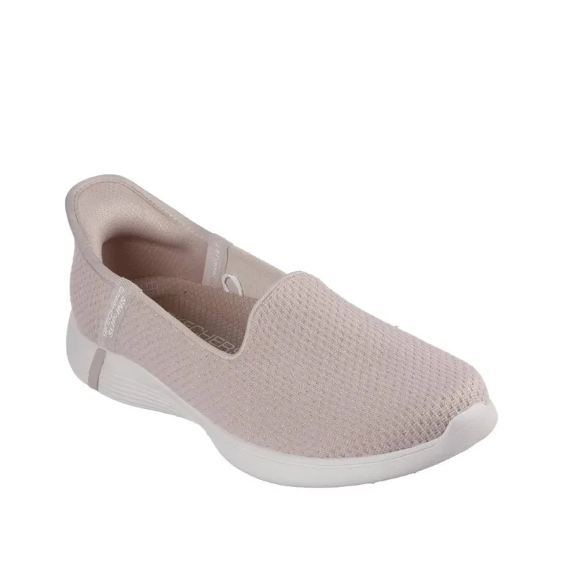 Womens Skechers OTG Luminary Taupe Gold Front View