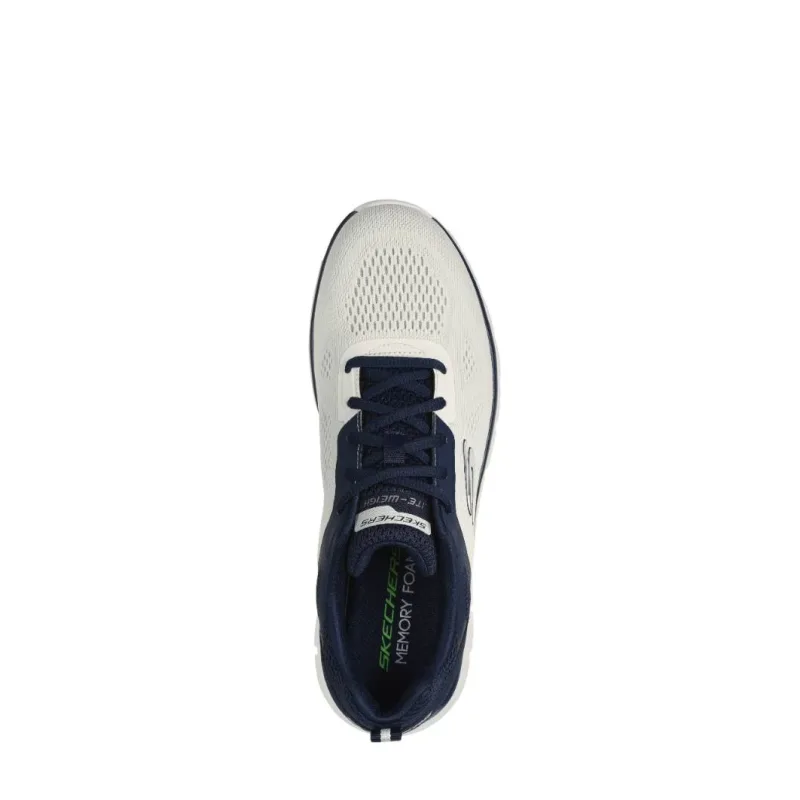 Mens Track- Broader off White Navy Top View